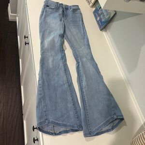 Women's Blue Flared Jeans